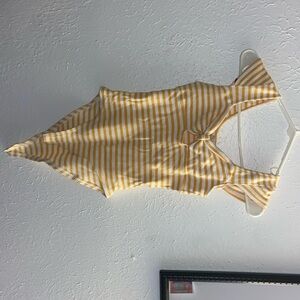 Yellow striped bodysuits